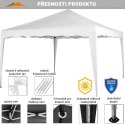 Namiot ogrodowy INSTENT BASIC - 3 x 3 m, biały