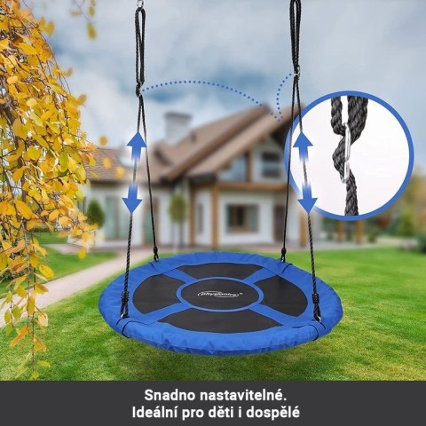 Physionics Huśtawka w kształcie koła, niebieska, 100 cm