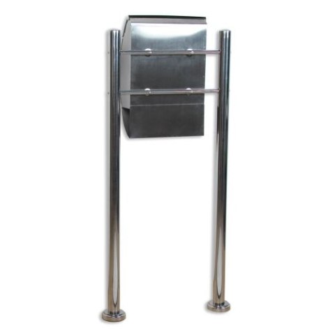 Skrzynka na listy stojąca ze stali nierdzewnej 126 cm