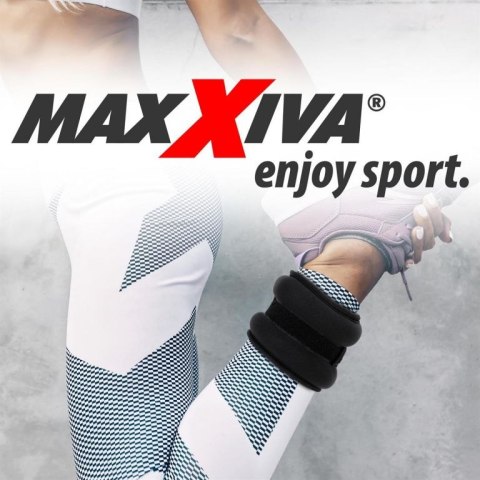MAXXIVA Mankiety obciążające 2 x 0,5 kg, czarne