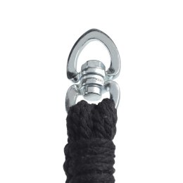 MIADOMODO Wiszący fotel bujany, beżowy