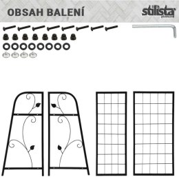 STILISTA stojak na rośliny, 61,5 x 61,5 x 29 cm, stal