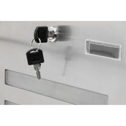 Wisząca skrzynka na listy ze stali nierdzewnej 35 x 44 x 11 cm