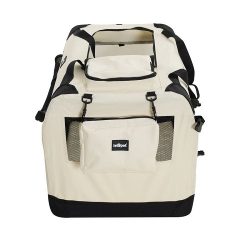 Leopet Box transportowy dla psów, L beżowy