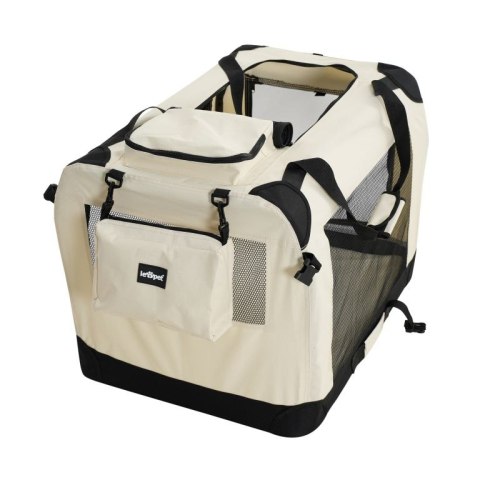 Leopet Skrzynia transportowa dla psów XXXL, beżowa