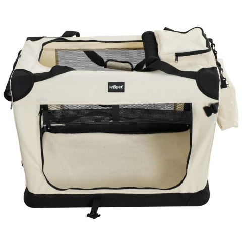 Leopet Skrzynia transportowa dla psów XXXL, beżowa