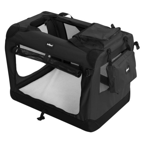 Leopet Skrzynia transportowa dla psów XXL, czarna