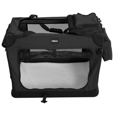 Leopet Skrzynia transportowa dla psów XXL, czarna