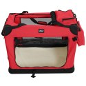Leopet Skrzynia transportowa dla psów, S czerwona
