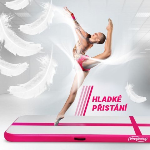 PHYSIONICS Mata dmuchana 700 x 100 x 10 cm, różowa