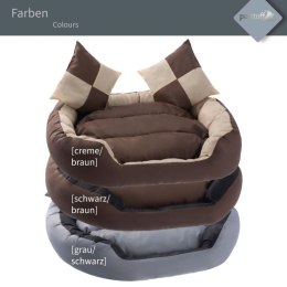 Petstuff Legowisko dla psa, kremowe / brązowe, 65 x 50 x 20