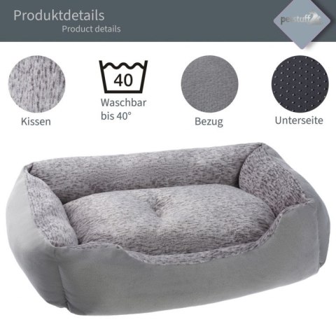 Petstuff Legowisko dla psa, rozmiar XL, 90 x 65 x 22 cm, sza