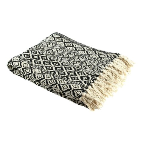 Narzuta na łóżko Etniczna 120x150cm czarno-biała