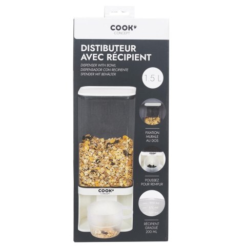 Dozownik na produkty sypkie z miseczką