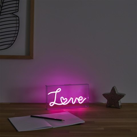Lampa LED Love akrylowa