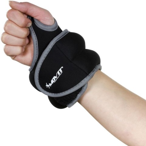 Ciężarki na ręce MOVIT 2 x 1,5 kg neopren czarny