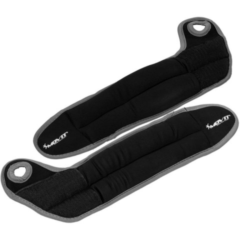 Ciężarki na ręce MOVIT 2 x 1,5 kg neopren czarny