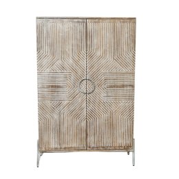 Szafa Home ESPRIT Biały Drewno mango 85 x 38 x 134 cm