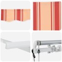 Markiza zwijana Wielokolorowe 350 x 200 cm Poliester, Aluminium