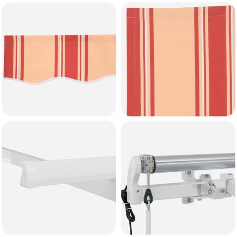 Markiza zwijana Wielokolorowe 350 x 200 cm Poliester, Aluminium