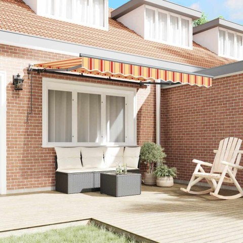 Markiza zwijana Wielokolorowe 350 x 200 cm Poliester, Aluminium