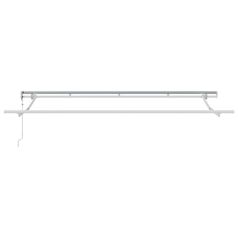 Markiza zwijana Biały 400 x 200 cm Poliester, Aluminium