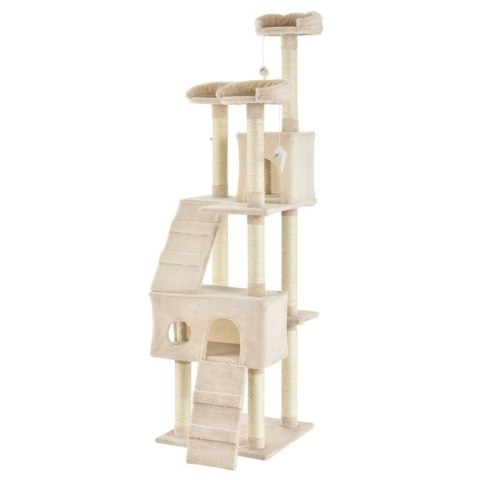 Drapak dla kotów 170 cm z legowiskami, budkami i słupkami