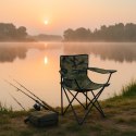 KRZESŁO TURYSTYCZNE SKŁADANE 50X50X80CM CAMUFLAGE ENERO CAMP