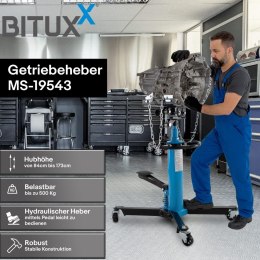 Podnośnik skrzyni biegów / silnika hydrauliczny z platformą, do 500 kg, BITUXX