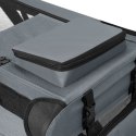 Składany transporter dla psów L z miską i poduszką, szary