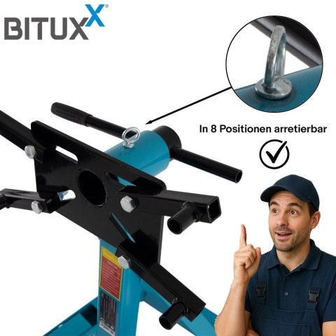 Stojak do Montażu Silnika / skrzyni 900kg Uchwyt na silnik Mobilny na kołach Obrotowy