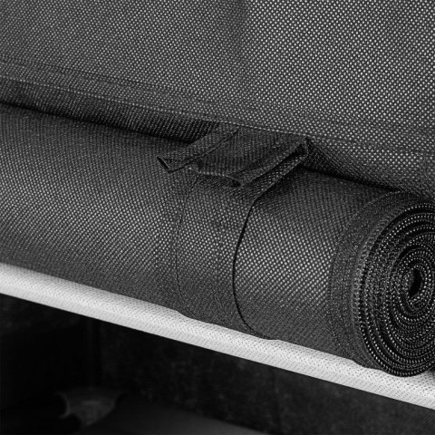 Tekstylny stojak na buty z 9 półkami i rolowanymi drzwiczkam