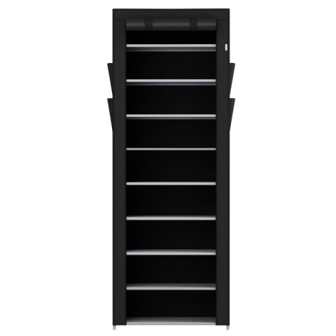 Tekstylny stojak na buty z 9 półkami i rolowanymi drzwiczkam