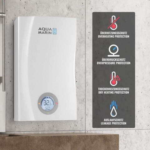 AQUAMARIN Elektroniczny podgrzewacz przepływowy 24 kW