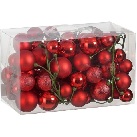 GAŁĄZKA GIRLANDA Z OWOCÓW CZERWONEJ JARZĘBINY 180CM MICA