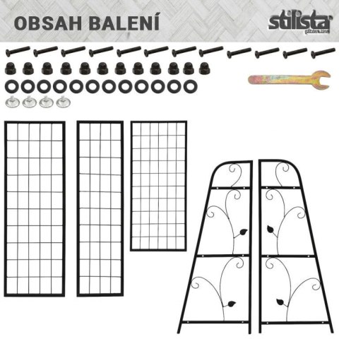 STILISTA Kwietnik, 82 x 81 x 35 cm, stal