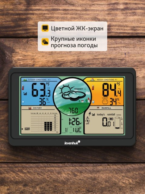 Stacja meteorologiczna Levenhuk Wezzer PLUS LP70