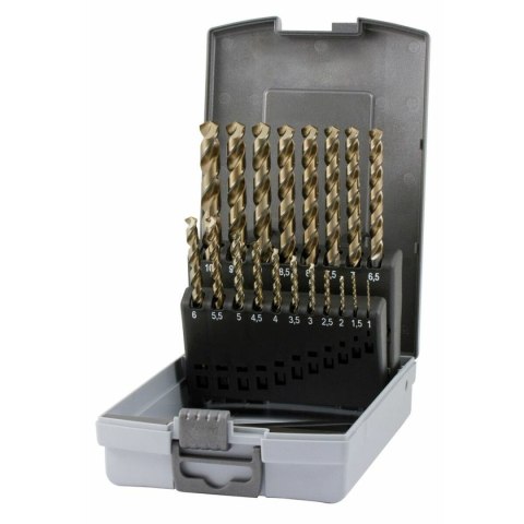 Zestaw wierteł RUKO Etui DIN 338 Spiralny 25 Części