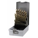 Zestaw wierteł RUKO Etui DIN 338 Spiralny 25 Części