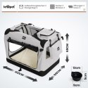 Leopet Box transportowy dla psa XXXL, 102 x 69 x 69 cm szary