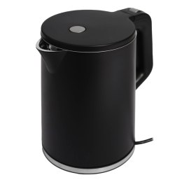 Czajnik elektryczny bezprzewodowy turystyczny 1500 W 1.2 l obrotowy czarny