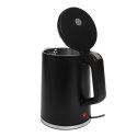 Czajnik elektryczny bezprzewodowy turystyczny 1500 W 1.2 l obrotowy czarny