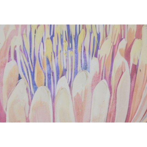 Płótno Home ESPRIT Kolor Zielony Różowy Kvety Shabby Chic 75 x 4 x 100 cm (2 Sztuk)