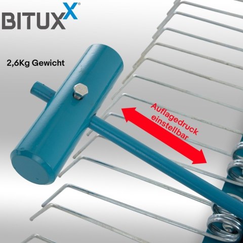 Zgrzebło do trawy / wertykulator / grzebień do trawnika do traktorków ogrodowych, kosiarek samojezdnych i quadów (ATV) - Bituxx