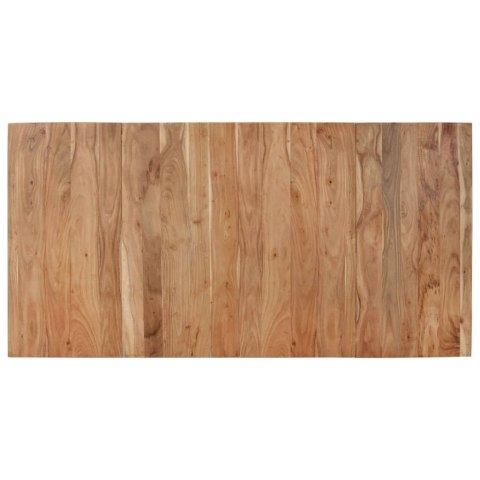 Stół do jadalni, czarny, 180x90x77 cm, lite drewno akacjowe