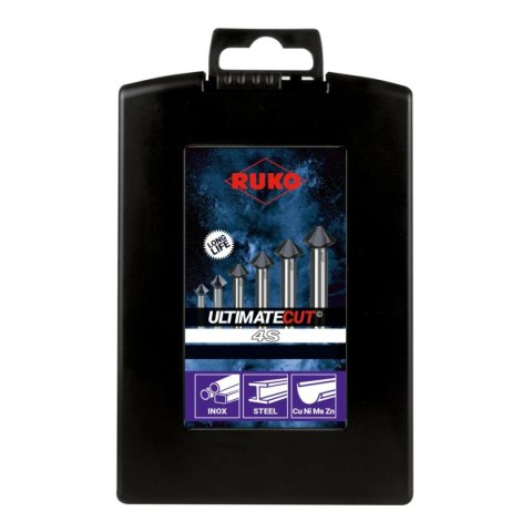 Zestaw pogłębiarek (Pogłębiarki) RUKO ULTIMATECUT 4S Stal szybkotnąca (HSS) 6 Części