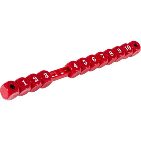 TUNIRO - dwa liczniki manualne kostki do piłkarzyków, czerwony-żółty