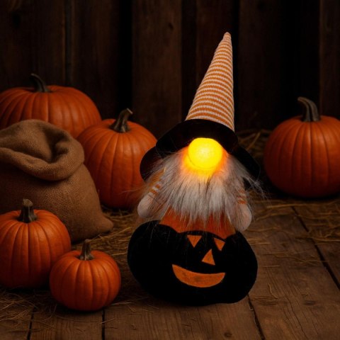 FIGURKA DEKORACYJNA NA DYNI 35CM LED HALLOWEEN CZARNY