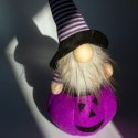 FIGURKA DEKORACYJNA NA DYNI 35CM LED HALLOWEEN FIOLET