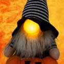 FIGURKA DEKORACYJNA NA DYNI 35CM LED HALLOWEEN POMARAŃCZOWY